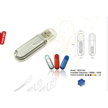 USB Flash Disk w/Clear Cover (16D61001)